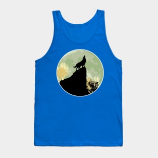 Wolf howling Tank Top